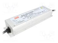 Power supply: switching; LED; 150W; 72÷143VDC; 525÷1050mA; IP65 MEAN WELL