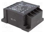 Transformer: encapsulated; 40VA; 115VACx2; 12V; 12V; 1666mA; 1666mA HAHN