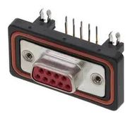 D SUB CONN, RCPT, DE, SOLDER