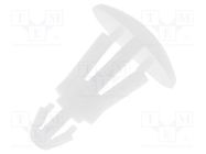 Assembly stud; polyamide; L: 6.3mm; snap fastener; natural FIX&FASTEN