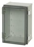 WALL MNT ENCLOSURE, HINGED DOOR, PC, GRY