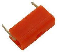 TEST JACK, HORIZONTAL, 5A, ORANGE