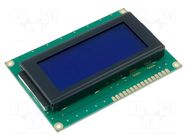 Display: LCD; alphanumeric; STN Negative; 16x4; blue; 87x60x13.6mm RAYSTAR OPTRONICS