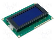 Display: LCD; alphanumeric; STN Negative; 16x4; blue; 87x60x13.6mm RAYSTAR OPTRONICS