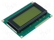 Display: LCD; alphanumeric; STN Positive; 16x4; yellow-green; LED RAYSTAR OPTRONICS