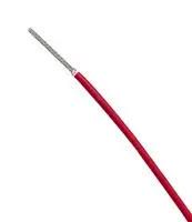 HOOK UP WIRE, 24AWG, RED, 100M