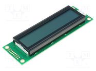 Display: LCD; alphanumeric; STN Positive; 20x2; gray; LED; PIN: 16 RAYSTAR OPTRONICS