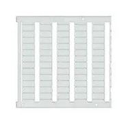 LABELING PLATE, FRONT, BLANK, 6.2MM, WHT