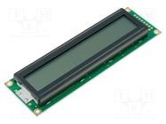 Display: LCD; alphanumeric; FSTN Positive; 24x2; yellow; LED RAYSTAR OPTRONICS