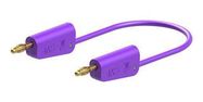 STACKABLE 4MM BANANA PLUG, VIOLET, 2M