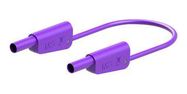 STACKABLE 4MM BANANA PLUG, VIOLET, 1M