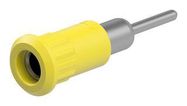 BANANA CONNECTOR, YELLOW, SOCKET, 25A