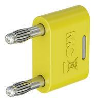 BANANA CONNECTOR, YELLOW, PLUG, 32A