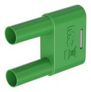 BANANA CONNECTOR, GREEN, PLUG, 32A