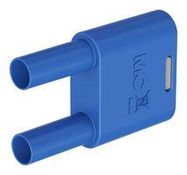 BANANA CONNECTOR, BLUE, PLUG, 32A