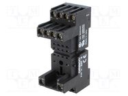 Socket; PIN: 14; 5A; 250VAC; for DIN rail mounting; -55÷70°C; MY4 OMRON