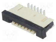 Connector: FFC/FPC; vertical; PIN: 6; ZIF; SMT; 0.5A; 30mΩ; -40÷85°C ADAM TECH