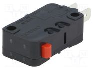 Microswitch SNAP ACTION; 16A/250VAC; 10A/30VDC; without lever OMRON Electronic Components