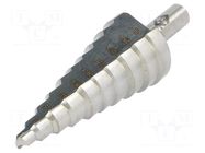 Drill bit; Ø: 6÷30.5mm; high speed steel; thin tinware; Steps: 10 C.K