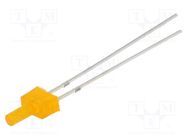 LED; 2mm; orange; blinking; 100÷150mcd; 90°; 3÷5V; 20mA; Front: flat OPTOSUPPLY