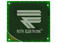 Board: universal; single sided,prototyping; W: 90.17mm; L: 95.89mm ROTH ELEKTRONIK GMBH