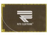 Board: universal; double sided,prototyping; W: 100mm; L: 160mm ROTH ELEKTRONIK GMBH