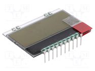 Display: LCD; alphanumeric; FSTN Positive; 10x4; white; 36x25.4mm DISPLAY VISIONS