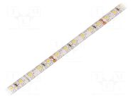 LED tape; white warm; 3528; LED/m: 96; 10mm; white PCB; 120°; 7.7W/m OPTOFLASH