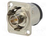 Coupler; BNC socket,both sides; 75Ω; silver; Mat: metal; EH SWITCHCRAFT