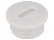 Stopper; PG7; IP54; polystyrene; light grey; SKINDICHT®; 6mm LAPP