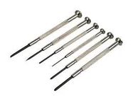 SCREWDRIVER SET, JEWELLER, 6PIECE