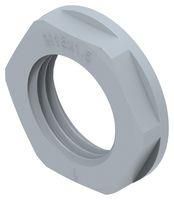 GLAND LOCKNUT, PA6, M16, 5MM, GREY