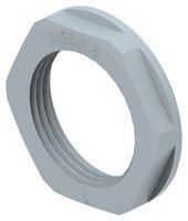 GLAND LOCKNUT, PA6, M25, 6MM, GREY