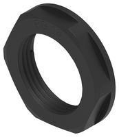 GLAND LOCKNUT, PA6, PG16, 6MM, BLACK