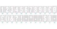LABELLING KIT, PRE-PRINTED, 50MM, WHITE