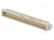 Connector: DIN 41612; socket; male; PIN: 64; straight; THT; a+c; 4mm PANCON