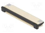 Connector: FFC/FPC; horizontal; PIN: 20; bottom contacts,ZIF; SMT ADAM TECH