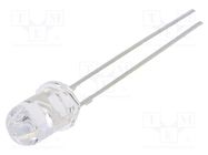 LED; 5mm; yellow; 1120÷1560mcd; 30°; Front: convex; 12V OPTOSUPPLY