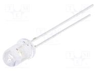 LED; 5mm; white cold; 3000÷4200mcd; 30°; Front: convex; 5VDC OPTOSUPPLY