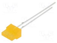 LED; rectangular; 1.8x7.05mm; orange; 150÷220mcd; 30°; Front: flat 