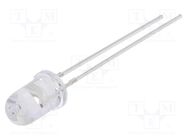 LED; 5mm; orange; 1120÷1560mcd; 30°; Front: convex; No.of term: 2 OPTOSUPPLY