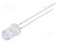 LED; 5mm; blue; 1560÷2180mcd; 30°; Front: convex; 5VDC; No.of term: 2 OPTOSUPPLY