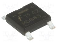 Bridge rectifier: single-phase; 600V; If: 1A; Ifsm: 30A; MicroDIP ONSEMI