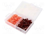 Kit: connectors; IDC,crimped; for cable; red; 50pcs. NINIGI