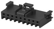 CONNECTOR HOUSING, PLUG, 9POS, 2MM, BLK
