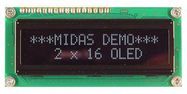 OLED MODULE, COB, 16X2, PARALLEL, 5V