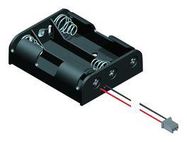 BATT HOLDER, AA X 3, WIRE LEADS