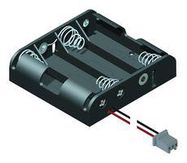 BATT HOLDER, AAA X 4, WIRE LEADS