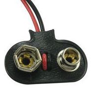 BATTERY HOLDER, STRAP, 9V, WIRE LEADS