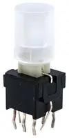 PB SW, DPDT-NC, 0.1A, 30V, TH
